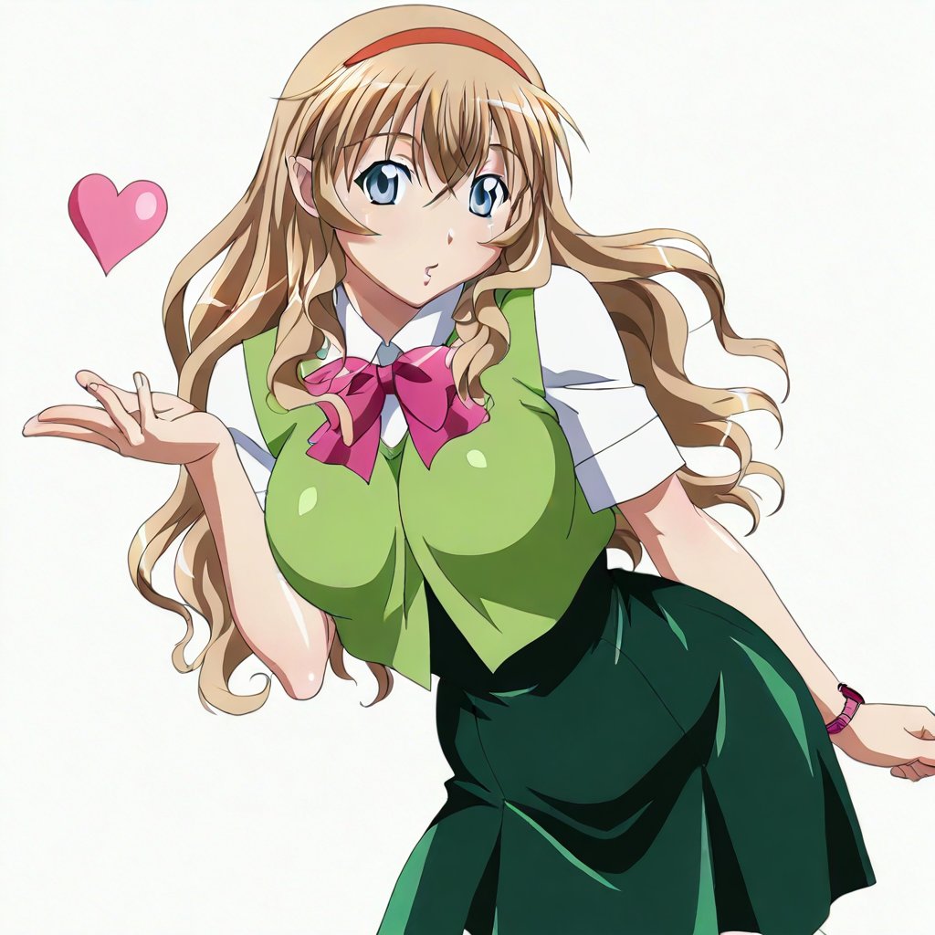 chuubou sonken \(ikkitousen\),  light brown hair,  long hair by Kido on Tensor.Art