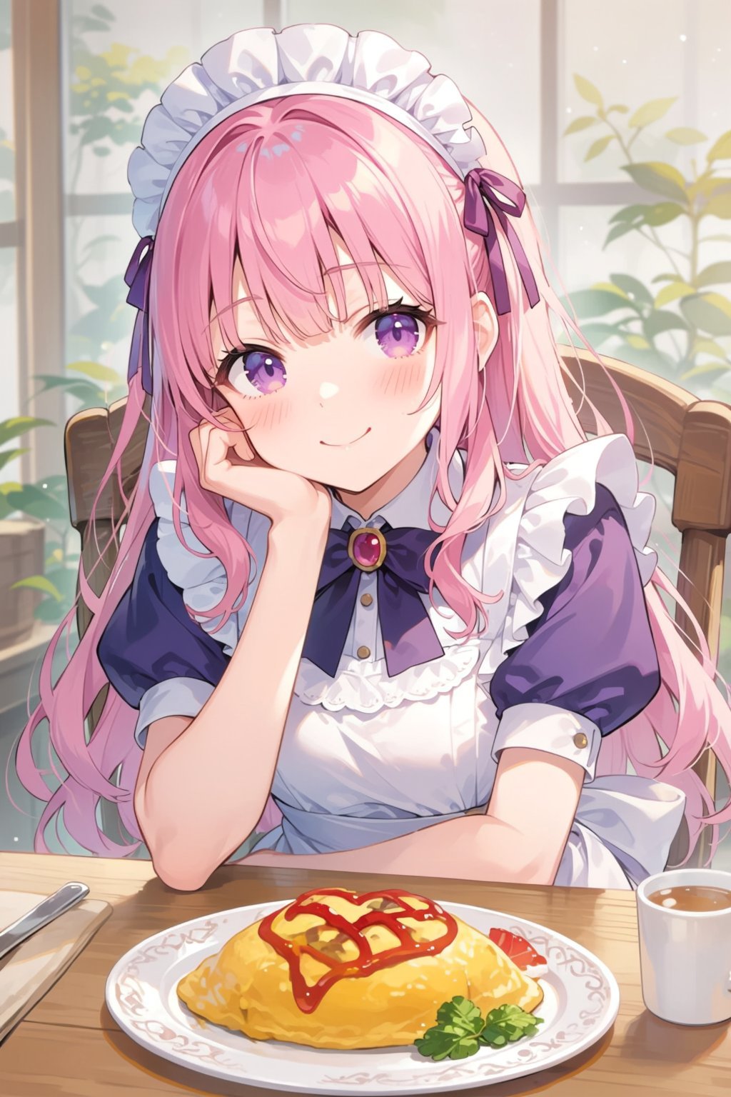 1girl,  solo,  pink hair by 天TIN on Tensor.Art
