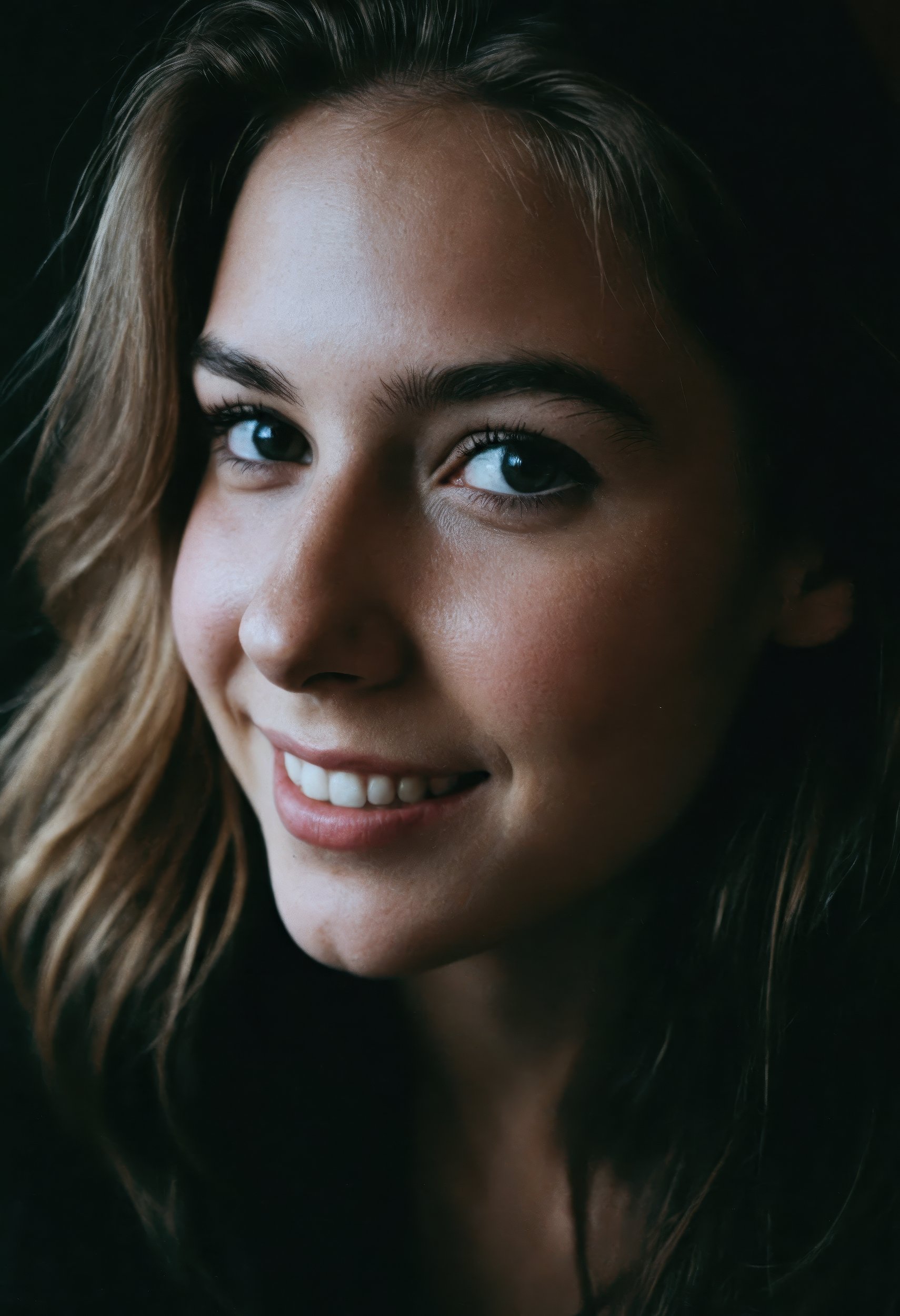 (close-up,  RAW editorial photograph of a 21 year old woman), by leend.frey on Tensor.Art