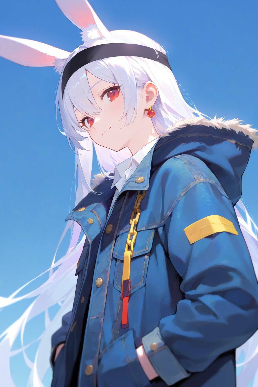 1girl,  solo,  long white hair by Light01 on Tensor.Art