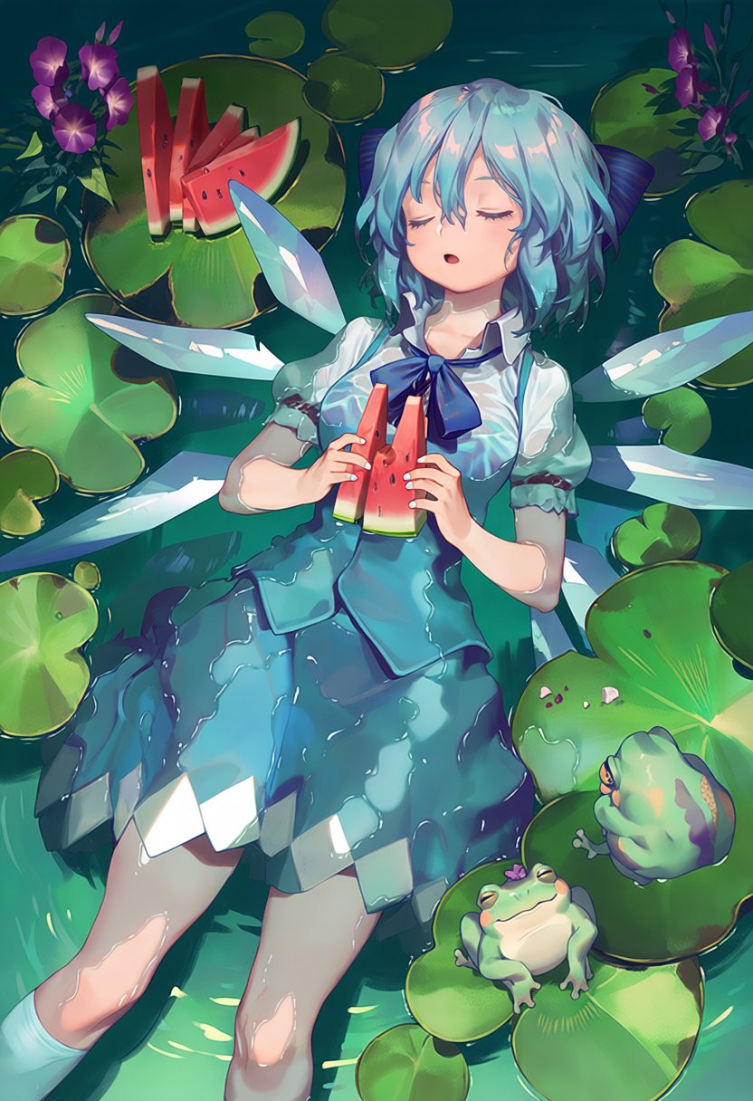 1girl,  cirno,  solo by silvermoong on Tensor.Art