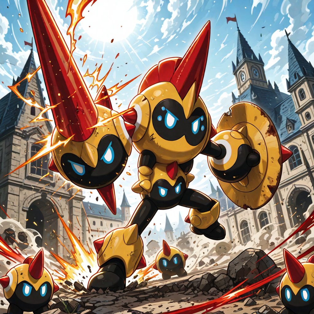 1creature,  solo,  Mega_Falinks \(Pokemon\) by スライムナイト on Tensor.Art