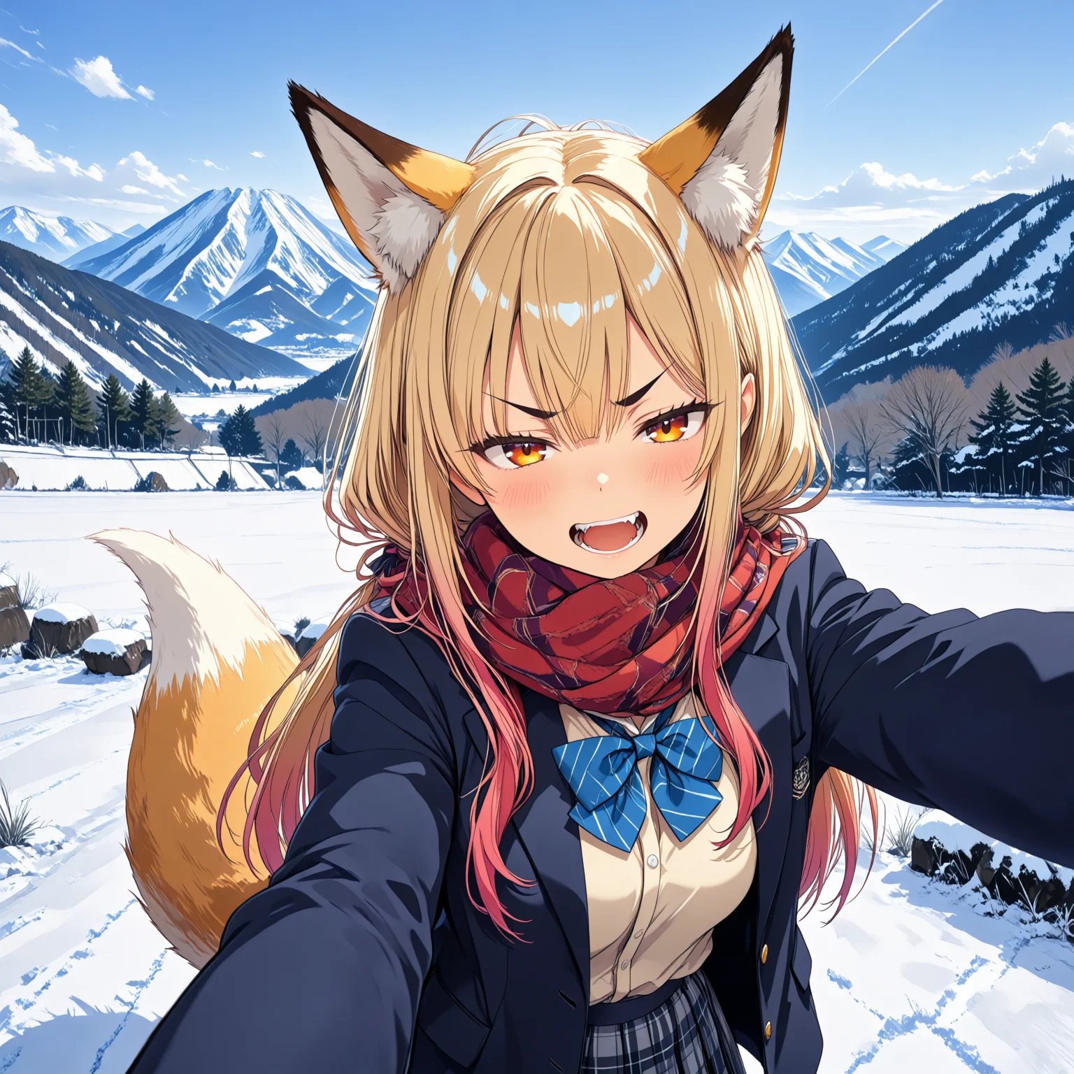 1girl,  gyaru,  school uniform by miaomiao on Tensor.Art