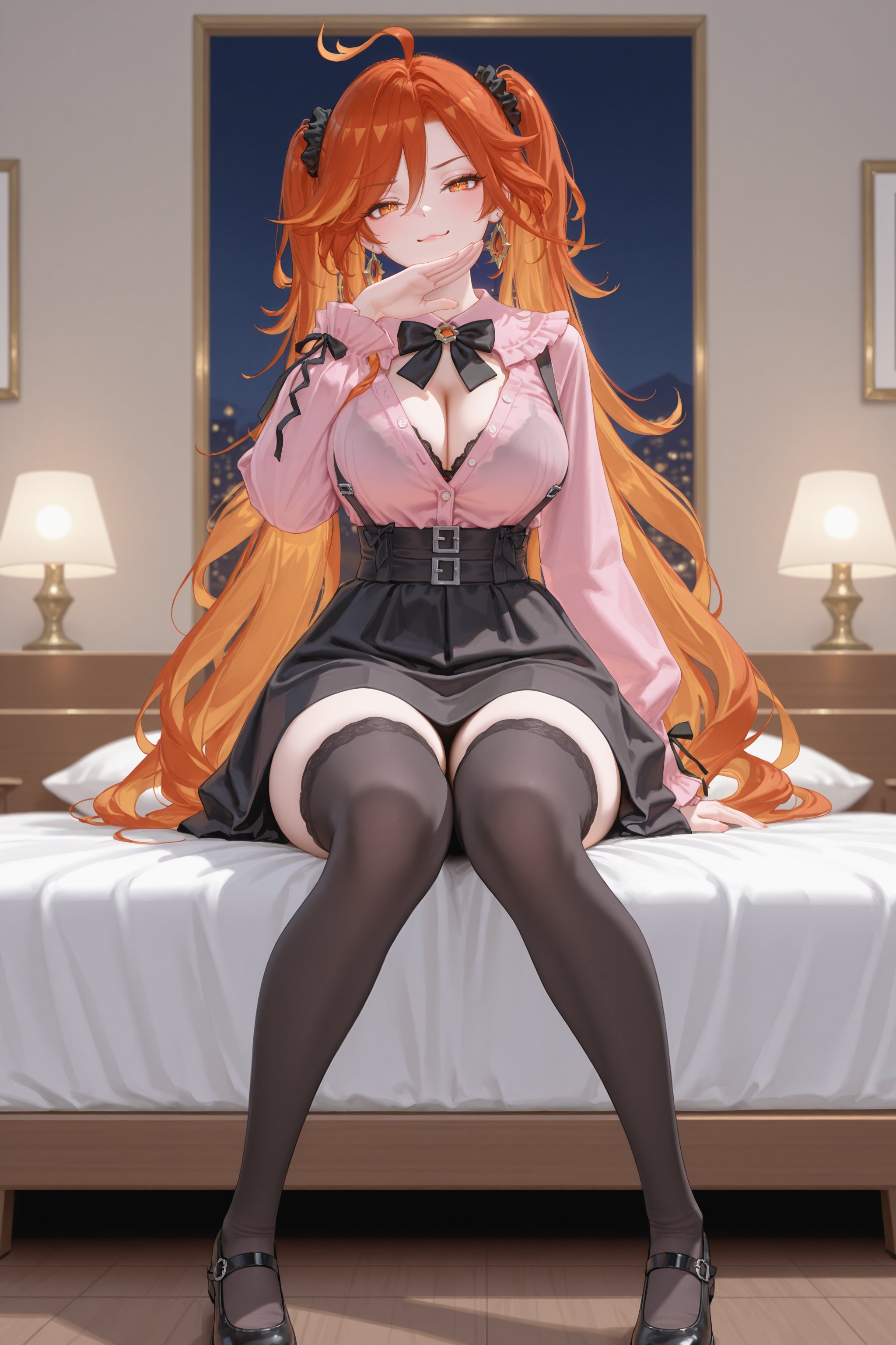 1girl,  mavuika \(genshin impact\),  twintails by okingjo on Tensor.Art
