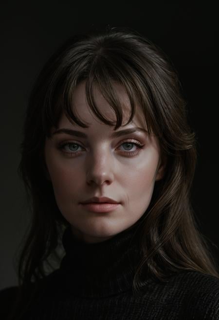 masterpiece,  stunning portrait photo of wearing a black turtleneck,  epic character composition on Tensor.Art