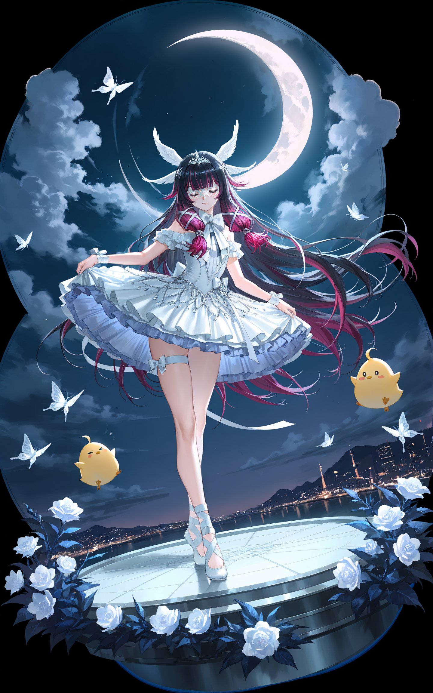 Columbina \(genshin impact\),  closed eyes,  lihui by DJ大江东去 on Tensor.Art