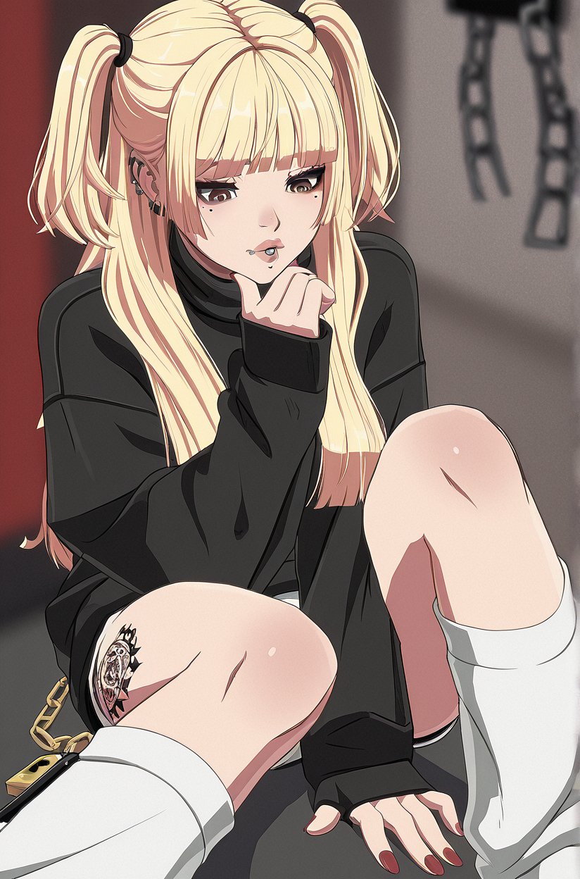 gu1lty,  1girl,  sleeves past wrists by Mexes on Tensor.Art