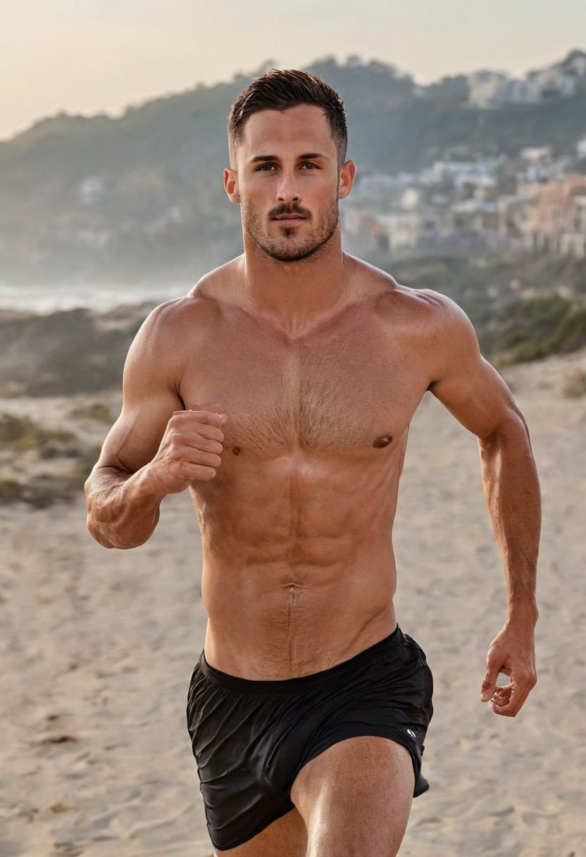 Danny Amendola a man ,  very handsome and trim,  hairy chest and forearms by HottiesnHotties on Tensor.Art