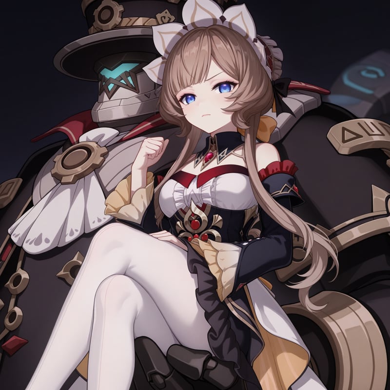 Sandrone \(genshin impact\),  hair bun,  braided bun by Ttan on Tensor.Art
