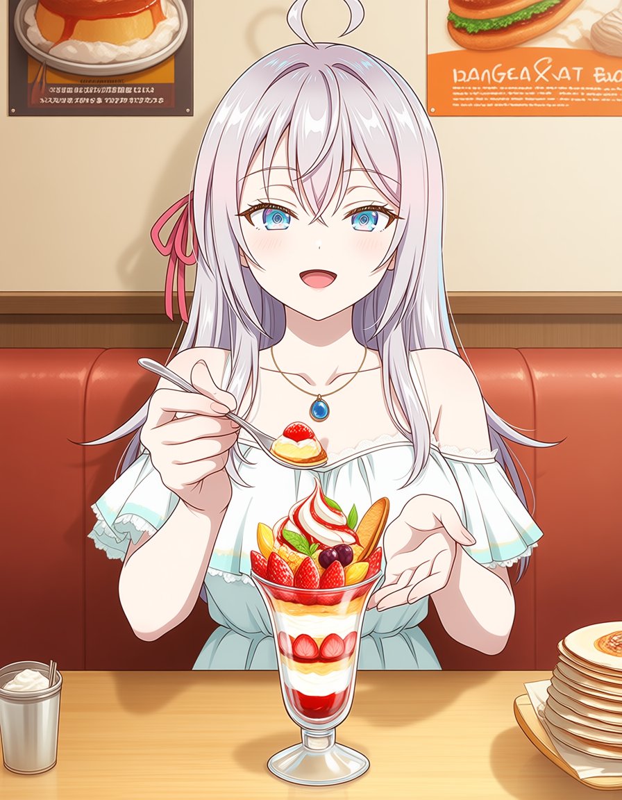1girl,  indoors,  incoming food by soralz on Tensor.Art