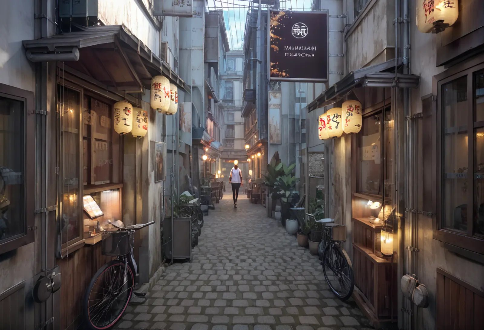 score_9,score_8_up,score_7_up,8k,,ruanyi0730,day,pantyhose,miniskirt,1girl,white shirt,lantern,<lora:0730 streets and alleys_v1_pony:1>