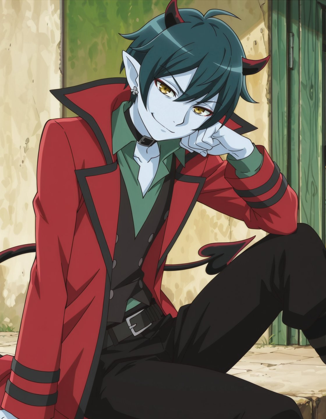 anime screencap,  solo,  1boy by Min on Tensor.Art