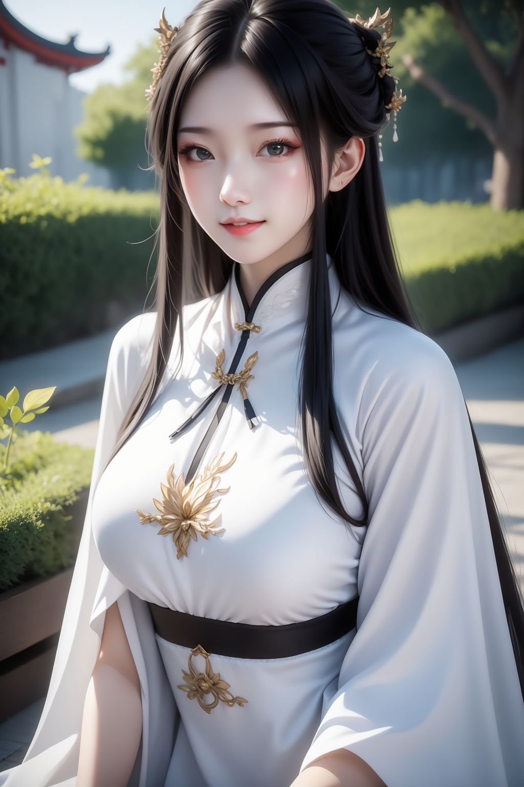 beautiful girl,  black long hair,  white skin by 天TIN on Tensor.Art