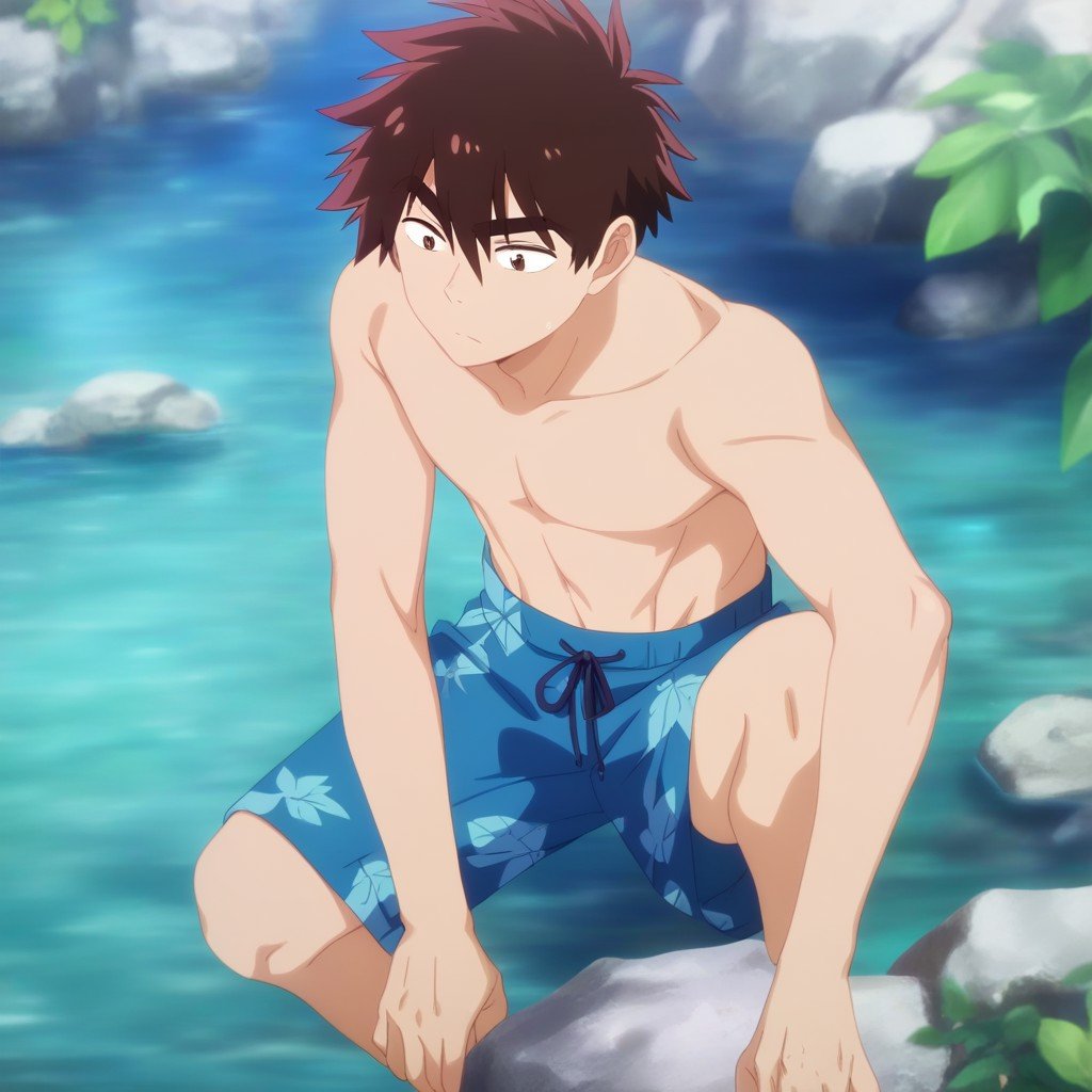 1boy,  arata,  brown eyes by 第十三月 on Tensor.Art