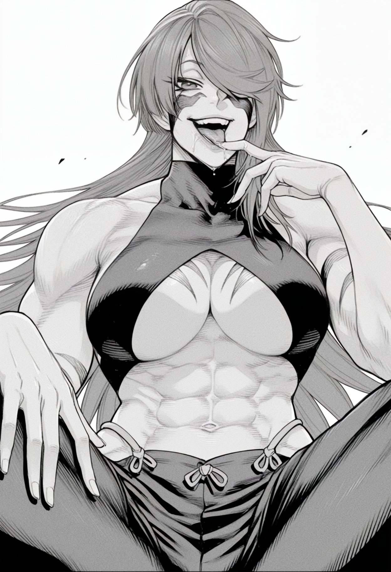 ((hatching \(texture\),  greyscale,  monochrome by Xegakup on Tensor.Art