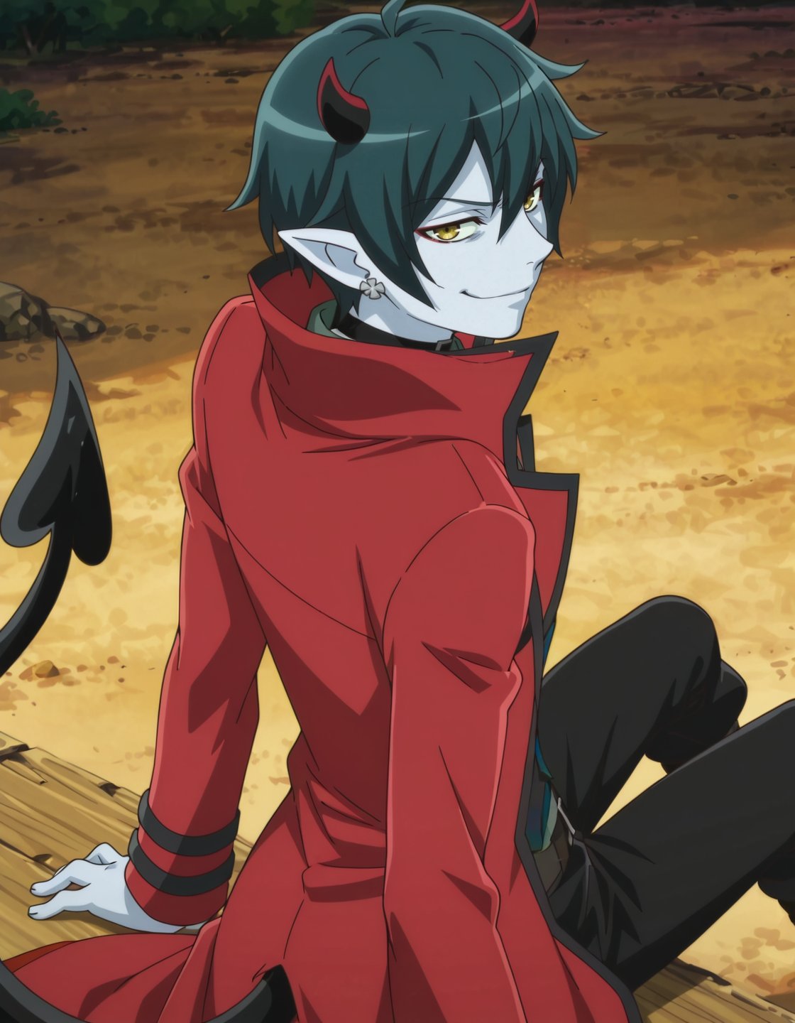 anime screencap,  solo,  1boy by Min on Tensor.Art