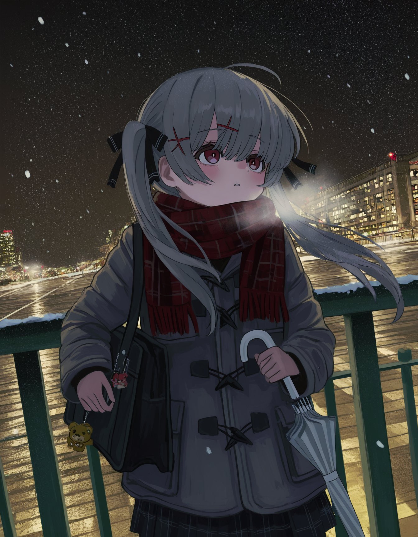 1girl,  short girl,  red eyes by 二坤年 on Tensor.Art