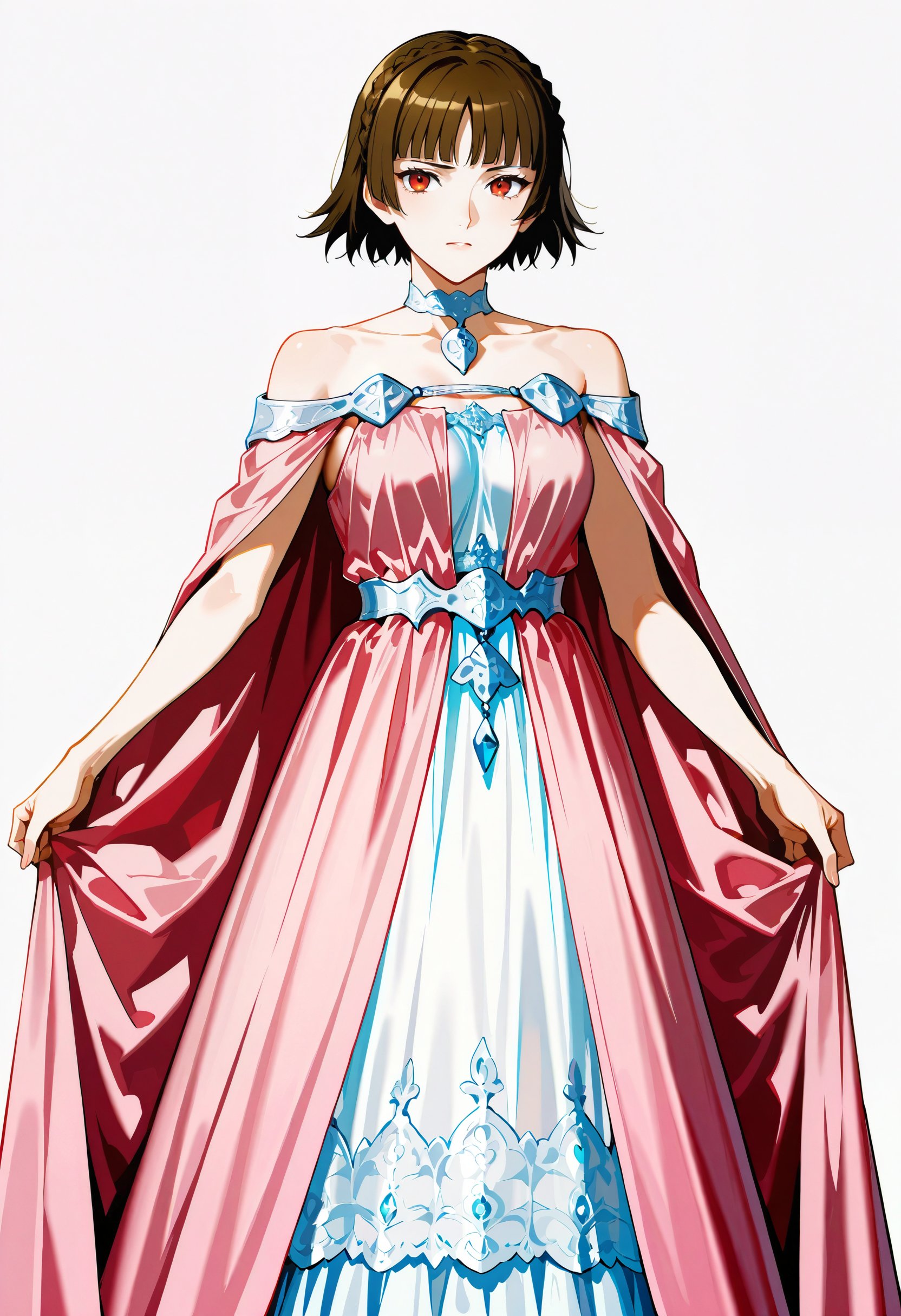 solo,  1girl,  pink dress by miaomiao on Tensor.Art