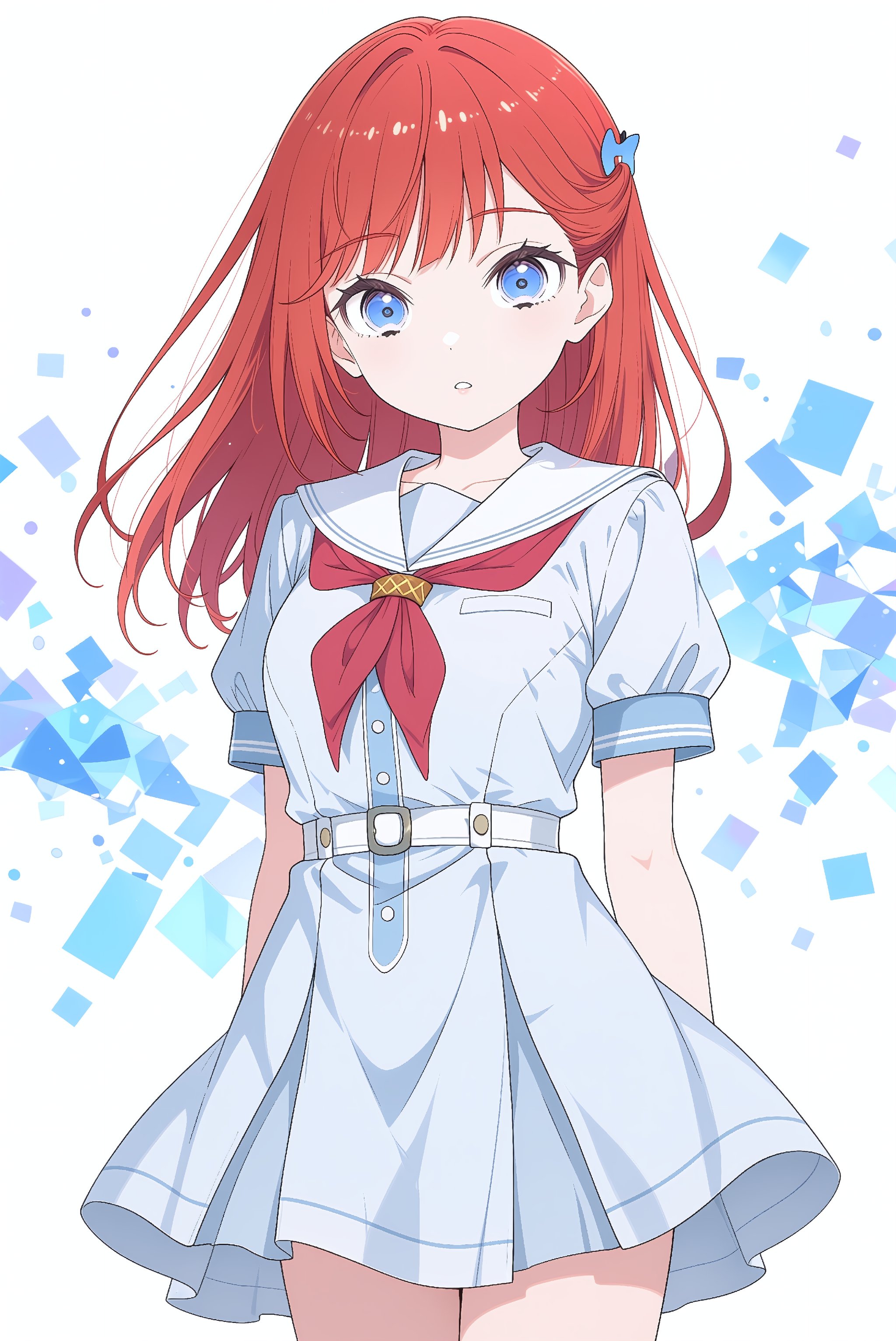 kinjo maika,  red hair,  long hair by RineAI on Tensor.Art