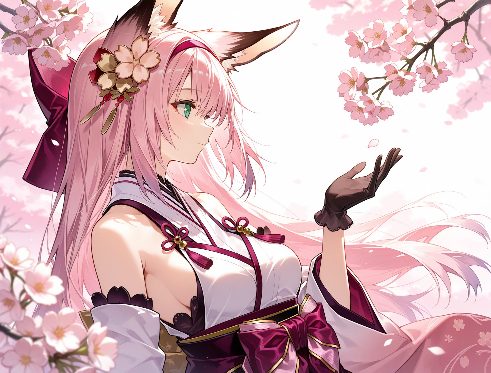 hanazuki \(azur lane\),  cherry blossoms,  profile by sk on Tensor.Art