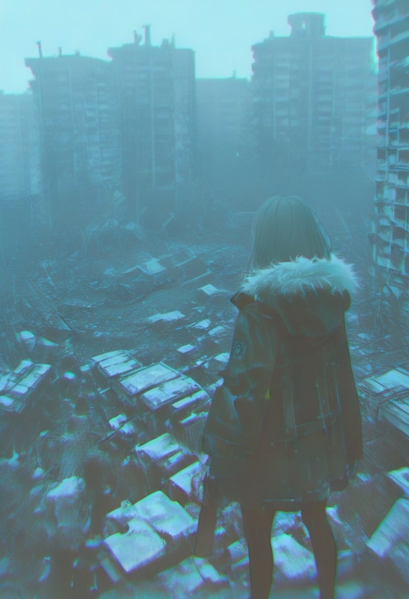 1girl,  ruins,  solo by silvermoong on Tensor.Art