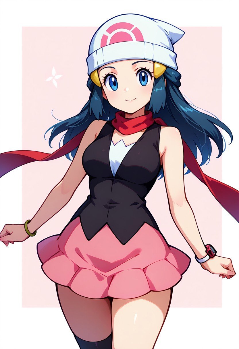 zzDawn,  blue hair,  blue eyes by BassVelvet2j378 on Tensor.Art