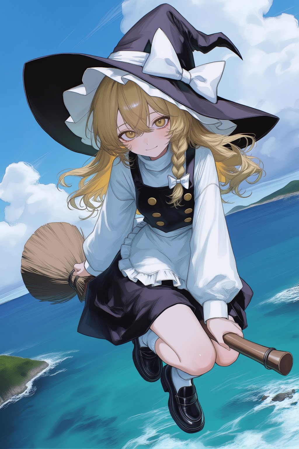 kirisame marisa,  1girl,  blonde hair by Mexes on Tensor.Art