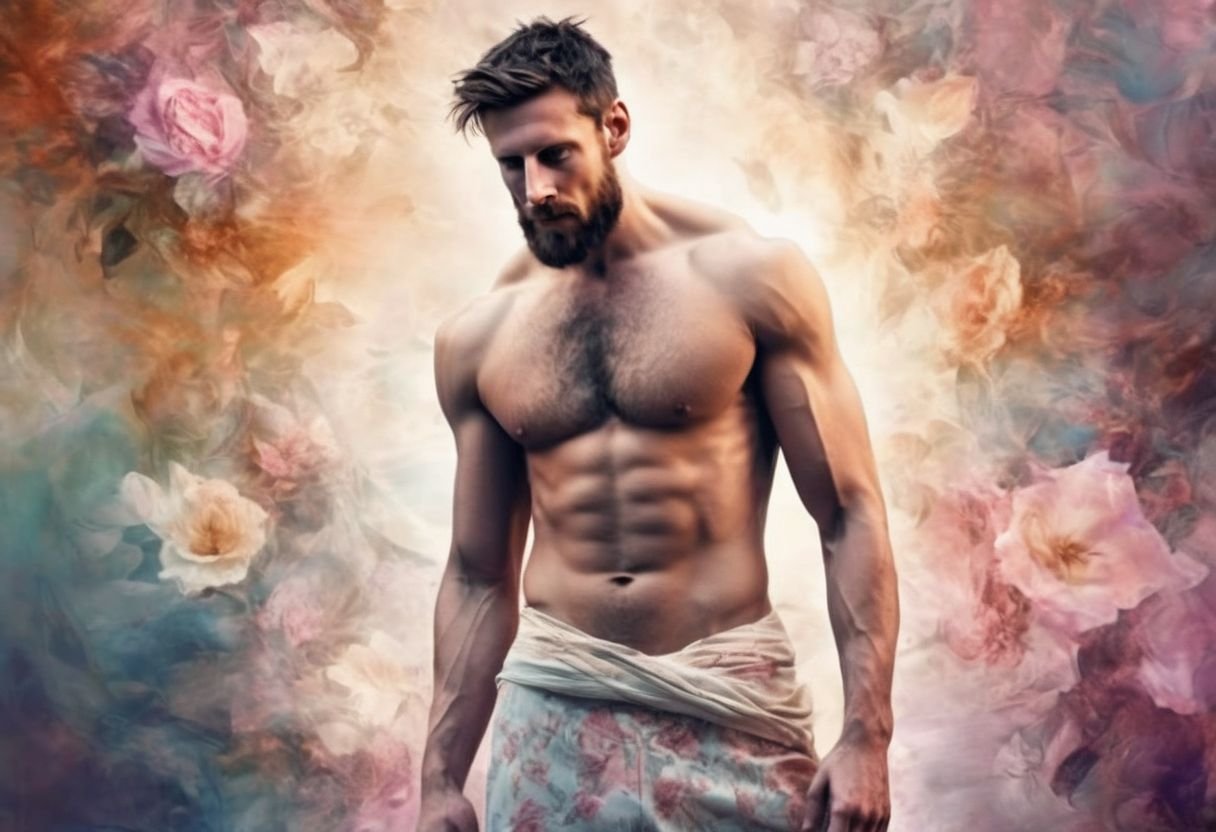 Fantasy art. Fantasy background. Fantasy character. Digital painting by Dreamer,  Lionel Messi a man encapsulating beauty...
