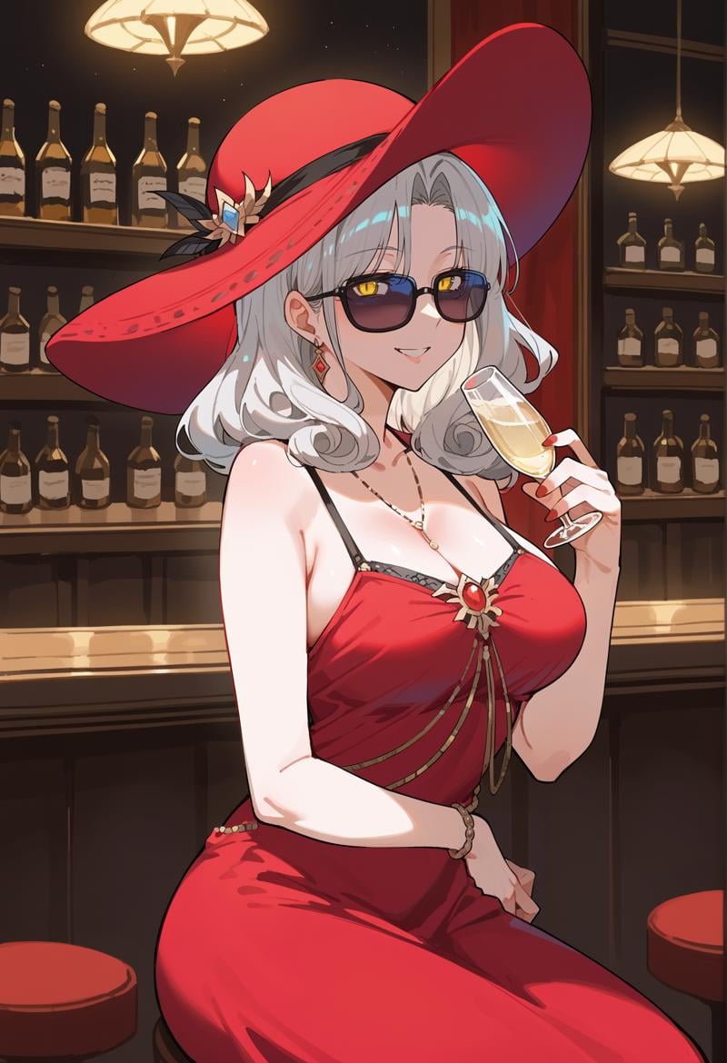 1girl,  long hair,  grey hair on Tensor.Art