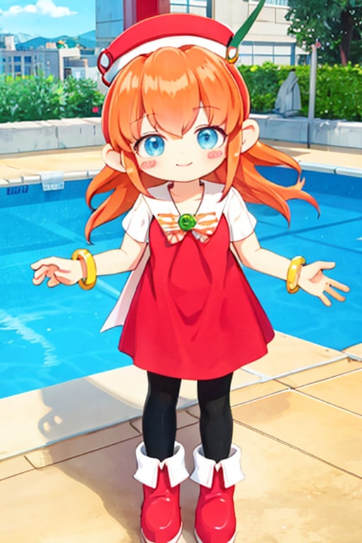 knlolo,  long hair,  orange hair by KitsuneGirl on Tensor.Art