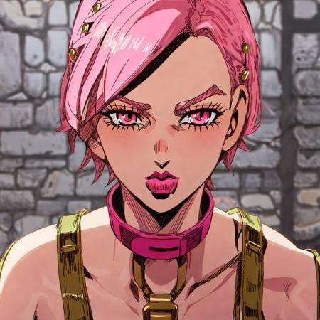 StoneOcean,  1girl,  red eyes by Burguer  on Tensor.Art
