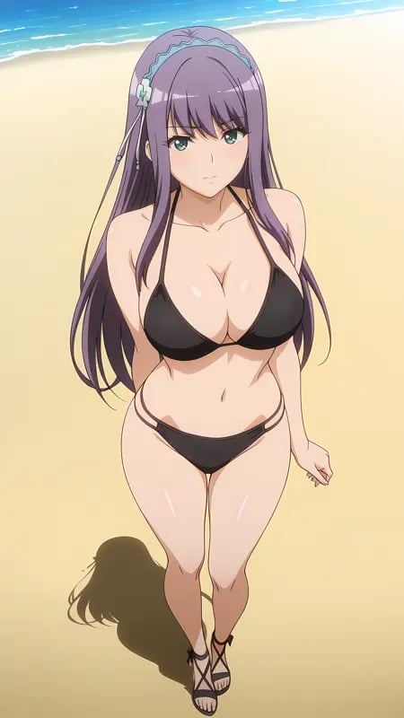 ayano_fukawa_yabaifukushuyamisite,  1girl,  long hair by RichardxD on Tensor.Art