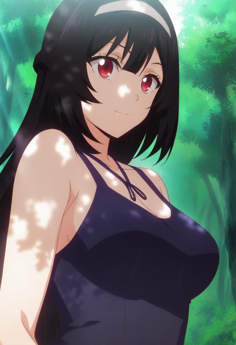 sysdeep_karen,  black hair,  red eyes by Ttan on Tensor.Art