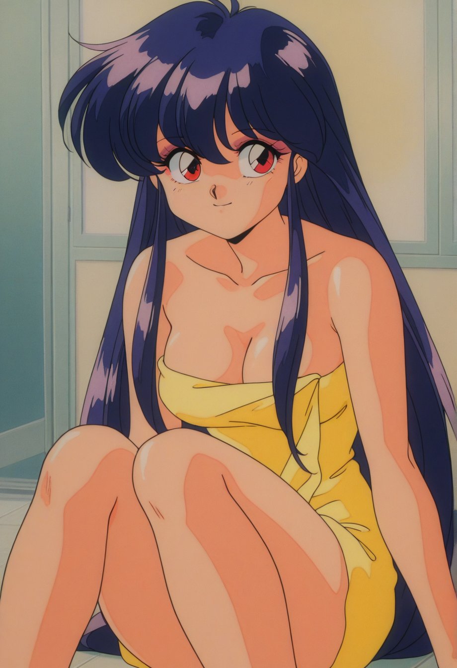 shampoobt,  solo,  purple blue hair by cs12345 on Tensor.Art
