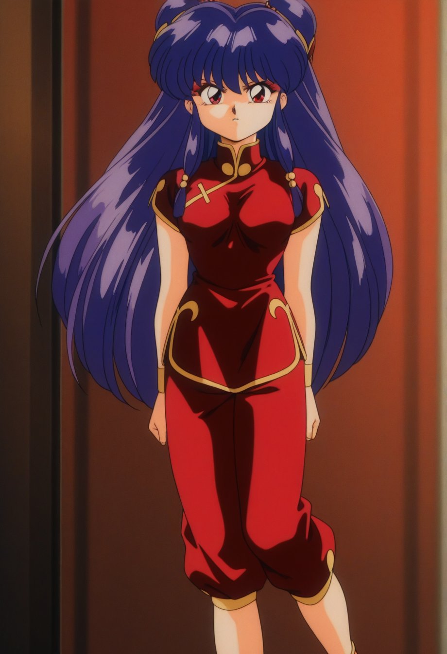 shampoorc,  red eyes,  purple hair by cs12345 on Tensor.Art