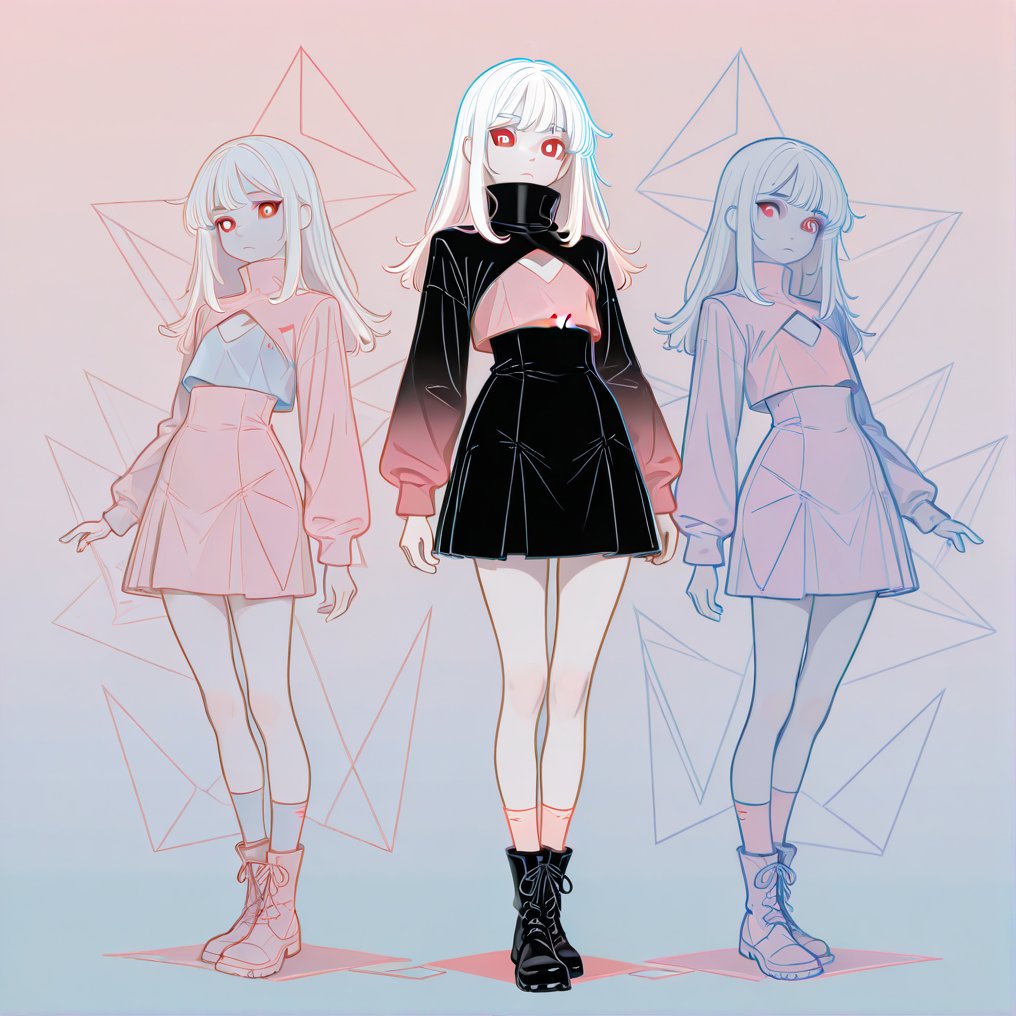1girl,  white hair,  white pupils by BrierAinz on Tensor.Art