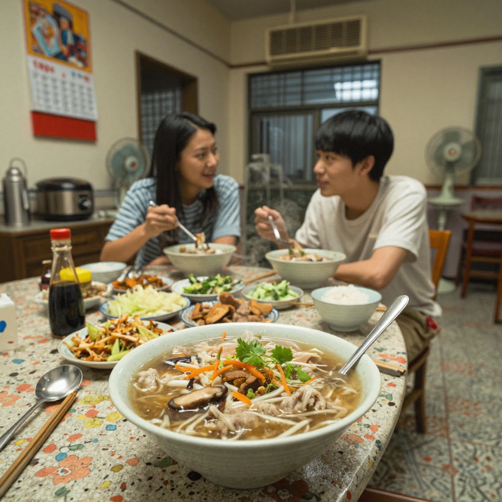 Ultra-realistic Taiwanese food photography,  eye-level horizontal angle,  50mm DSLR lens by CuteQ2025 on Tensor.Art