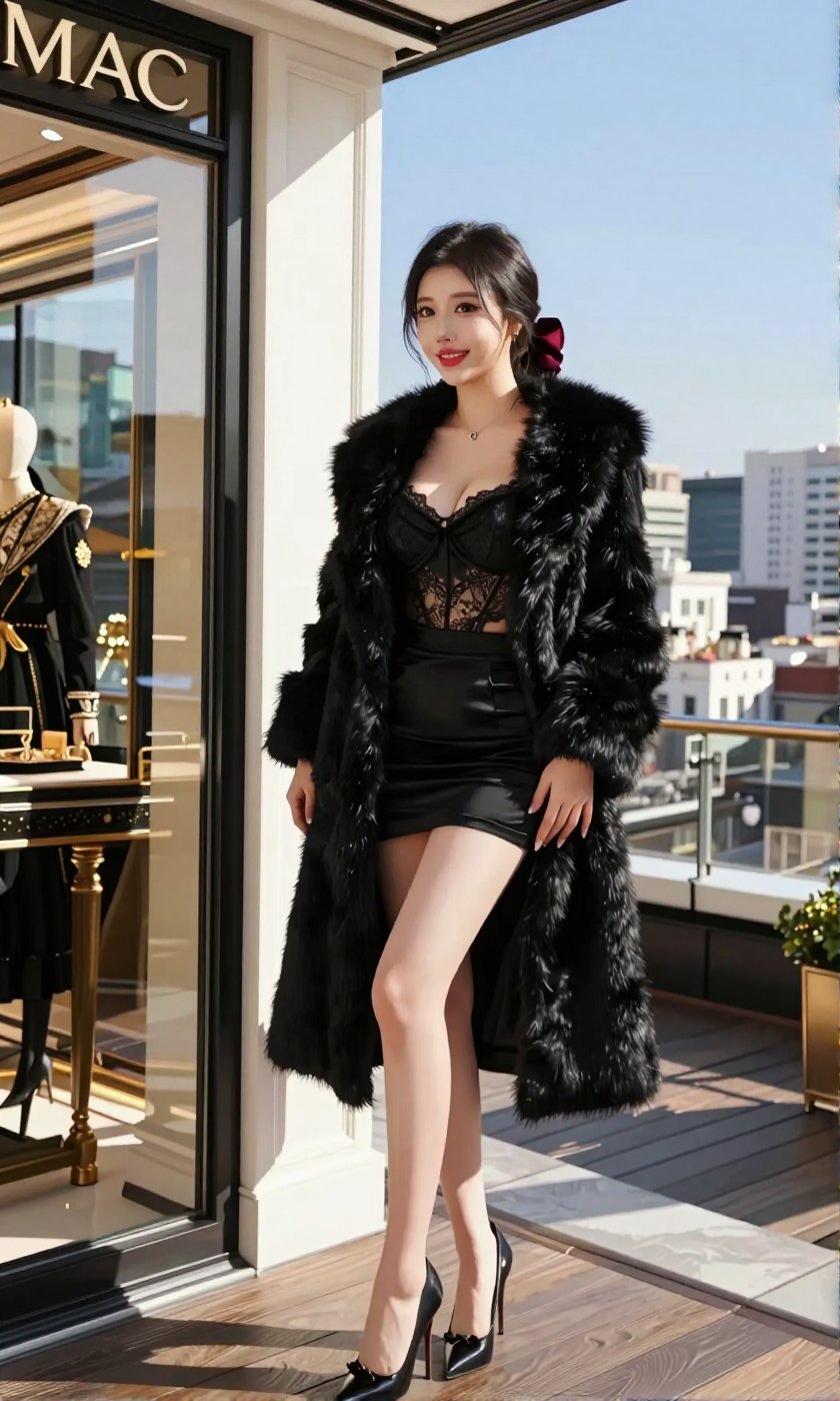 Image of a Korean woman Actual Photo: 2.0,  "A beautiful Korean woman boasting an hourglass figure,  round and voluptuous...