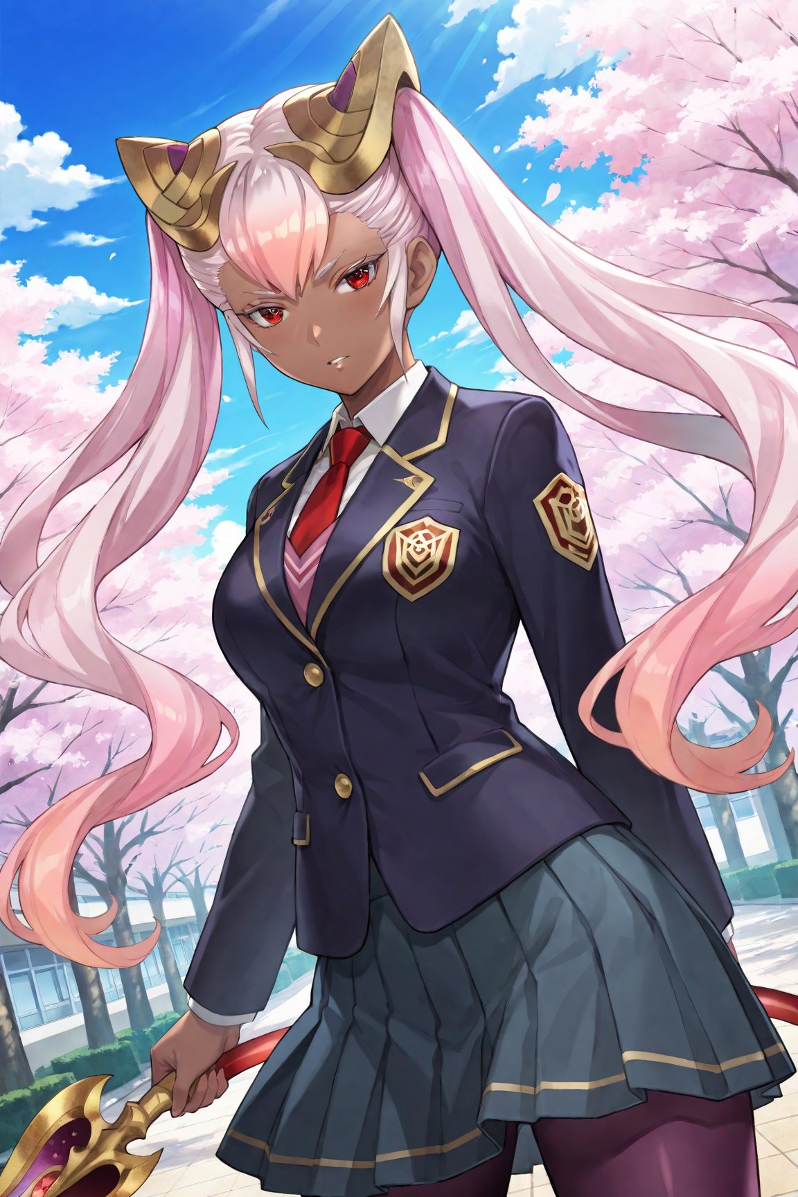 1girl,  Laevatein_FEH,  pink hair gradient hair by Dowizar on Tensor.Art