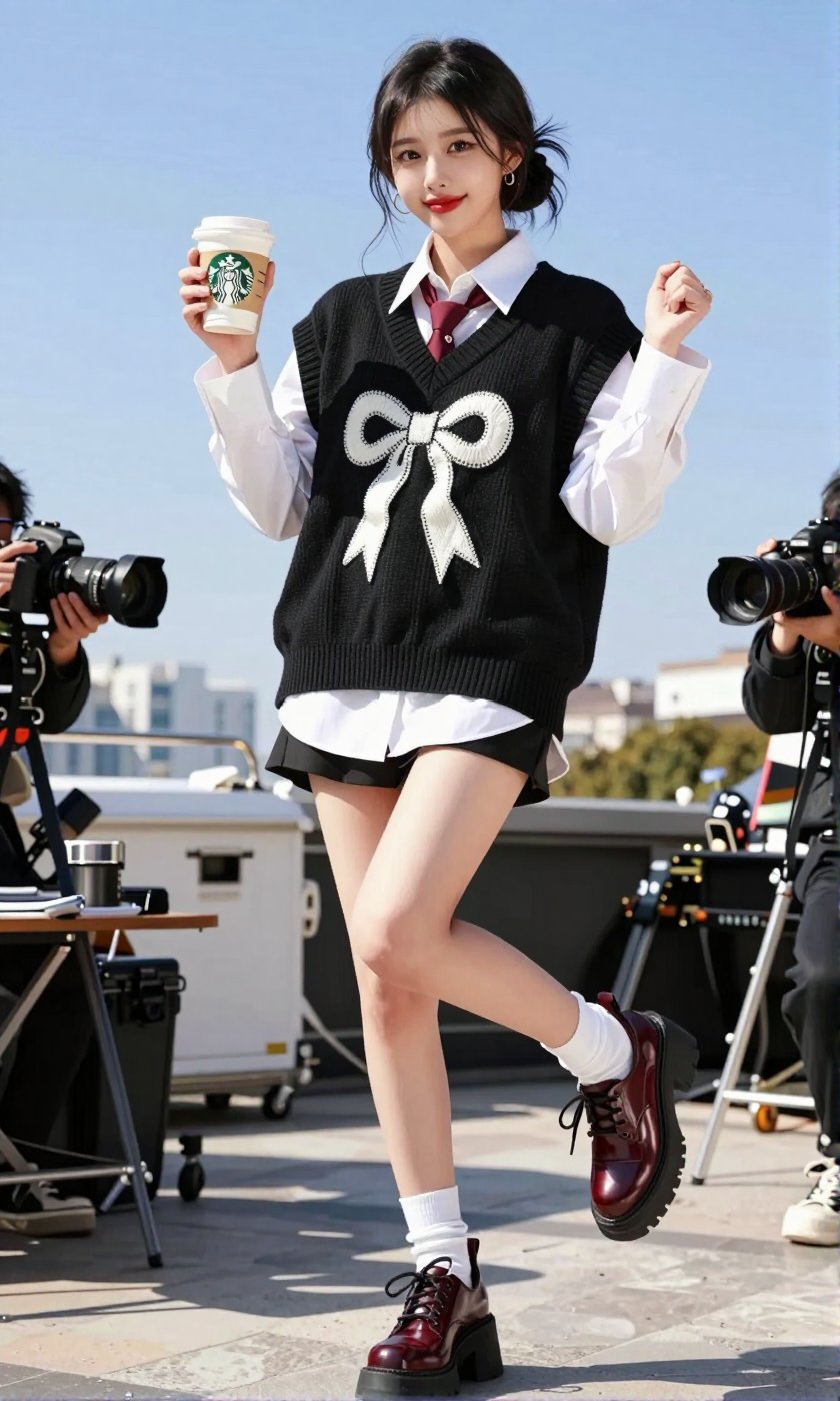 Image of a Korean woman Actual Photo: 2.0,  "A beautiful Korean woman boasting an hourglass figure,  round and voluptuous...