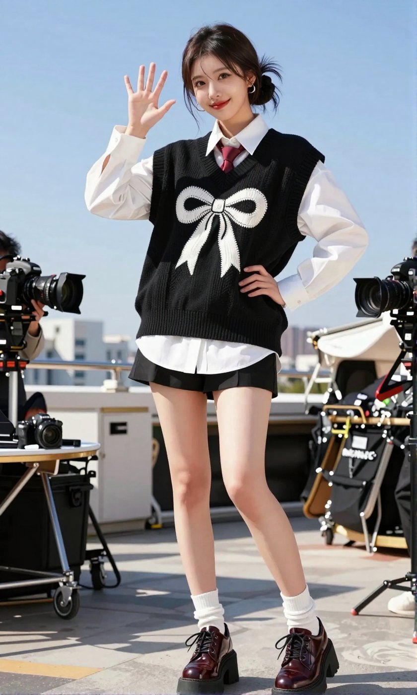 Image of a Korean woman Actual Photo: 2.0,  "A beautiful Korean woman boasting an hourglass figure,  round and voluptuous...