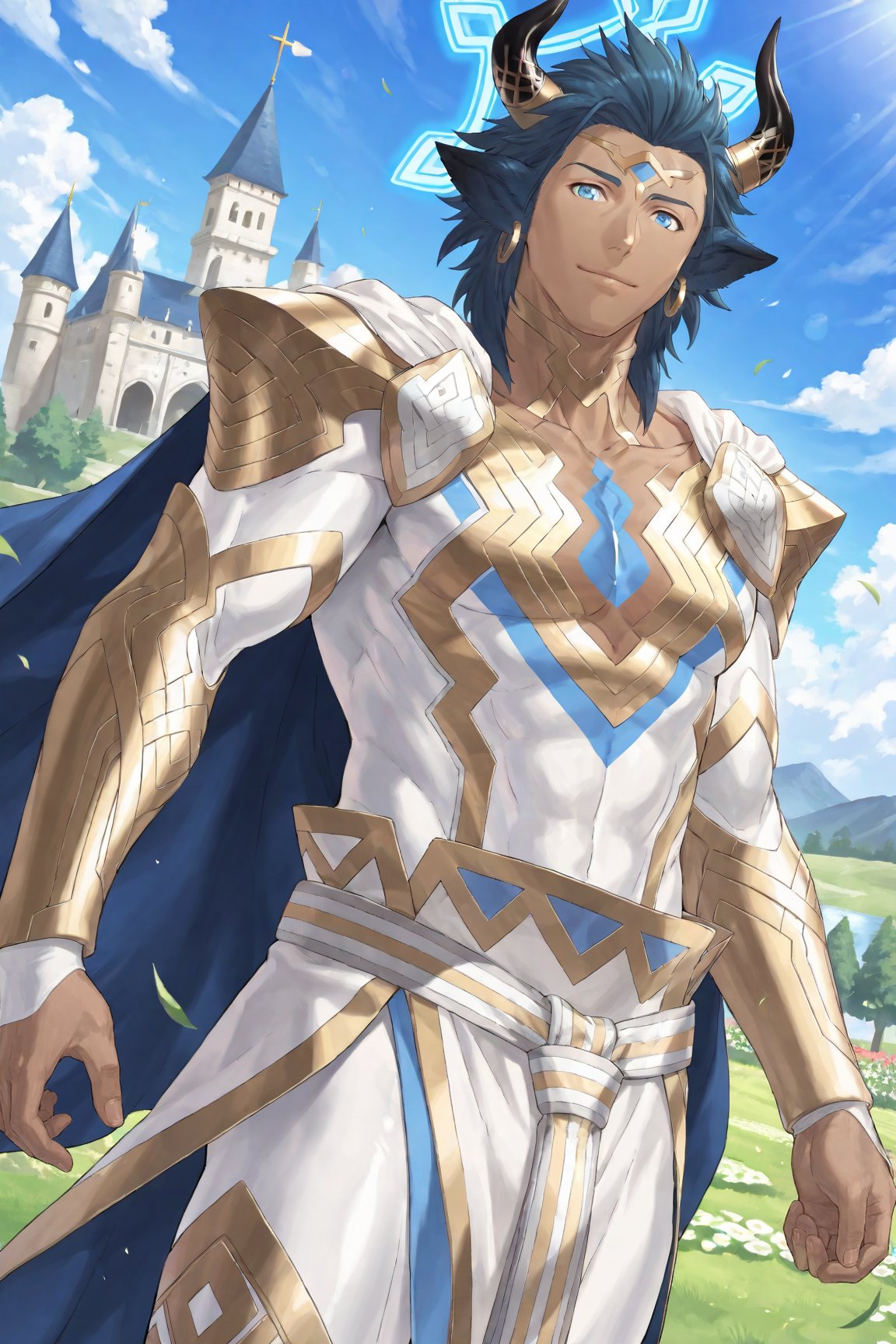 1boy,  Askr_FEH,  blue hair by Dowizar on Tensor.Art