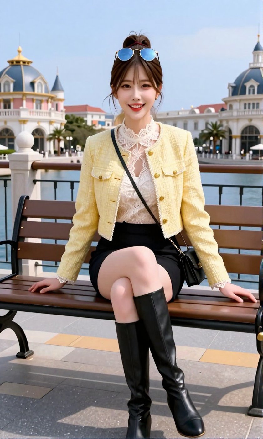Image of a Korean woman Actual Photo: 2.0,  "A beautiful Korean woman boasting an hourglass figure,  round and voluptuous...