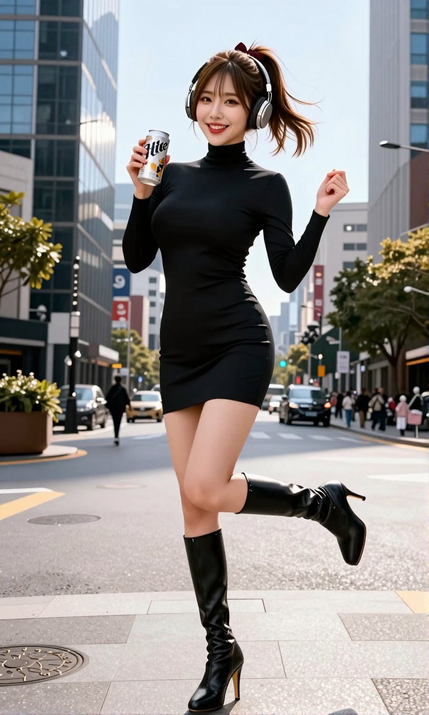 Image of a Korean woman Actual Photo: 2.0,  "A beautiful Korean woman boasting an hourglass figure,  round and voluptuous...