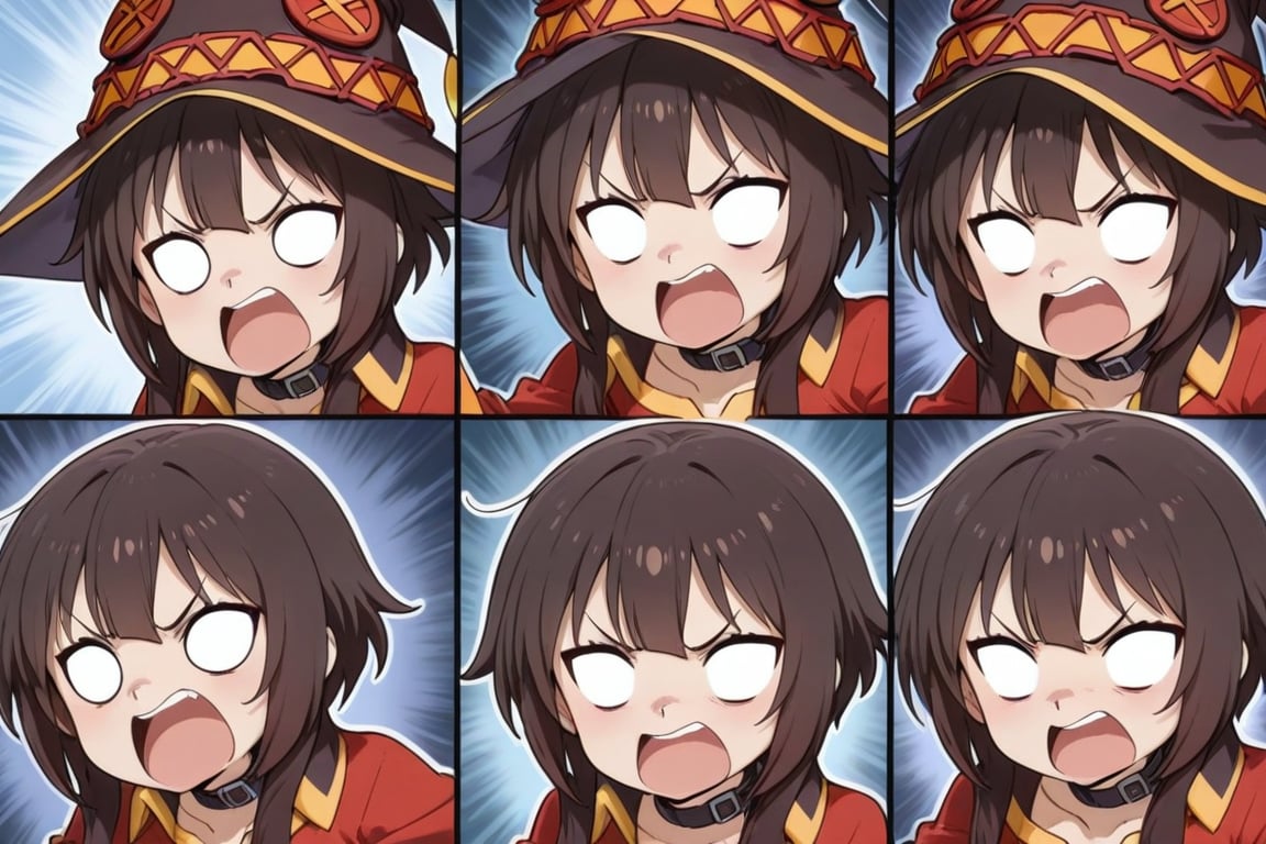 angry expression,  open mouth,  white eyes by Joyaiart on Tensor.Art