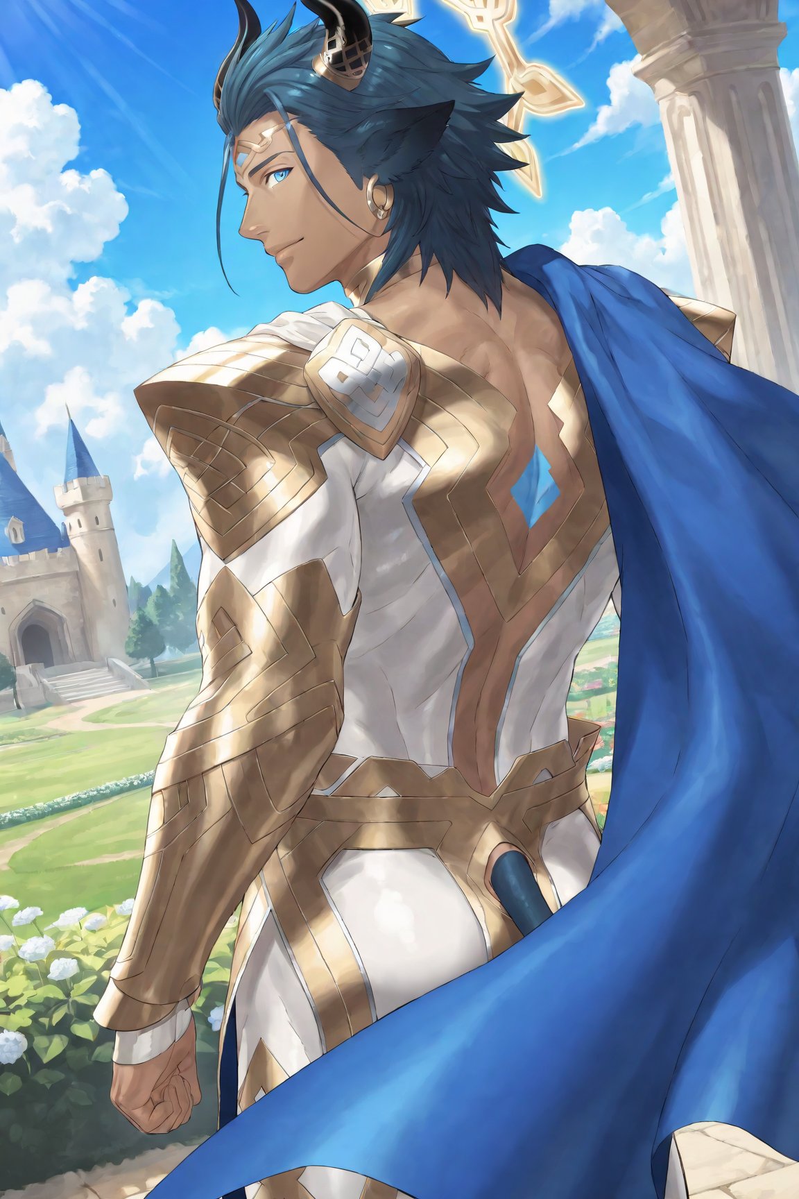 1boy,  Askr_FEH,  blue hair by Dowizar on Tensor.Art