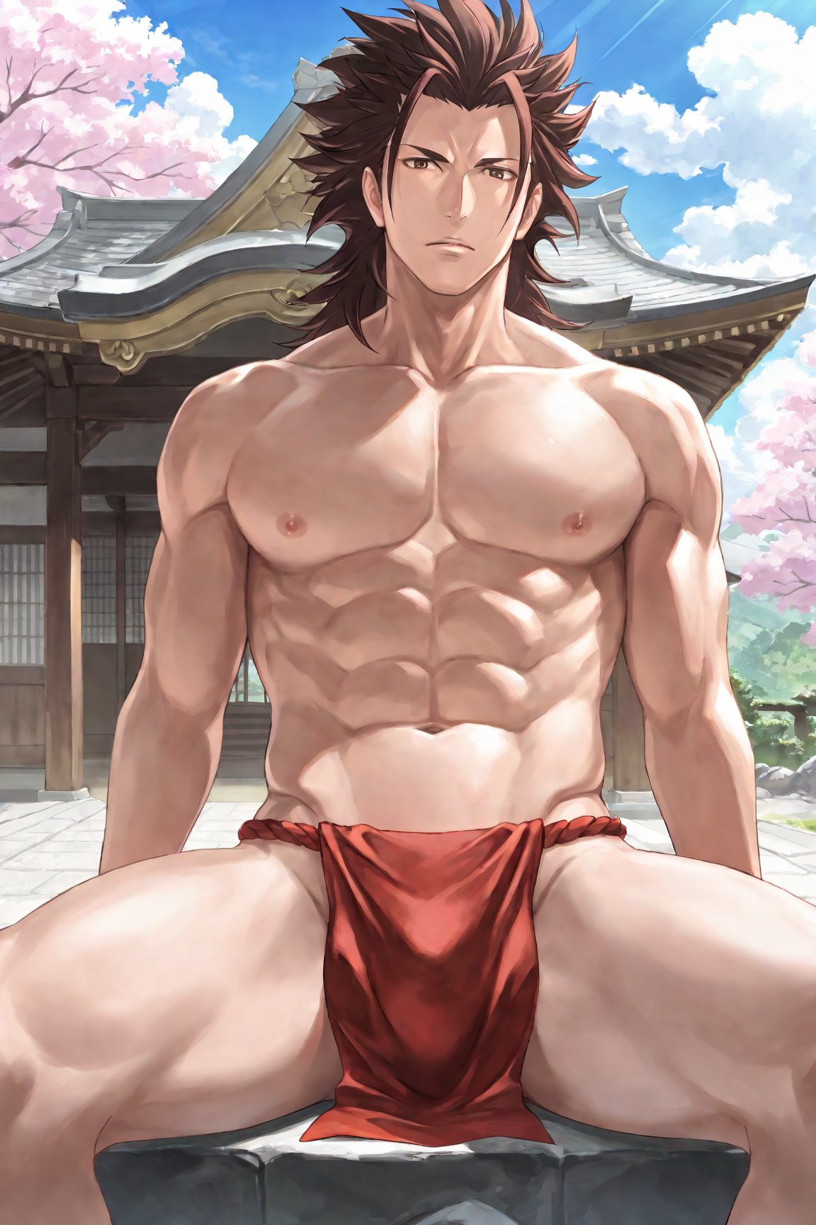 1boy,  Ryoma_FE,  brown hair by Dowizar on Tensor.Art