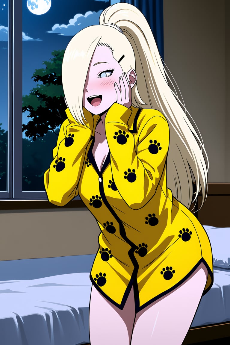 Long platinum-blonde hair,  pulled back into a high,  straight by ArtAIAlchemy on Tensor.Art