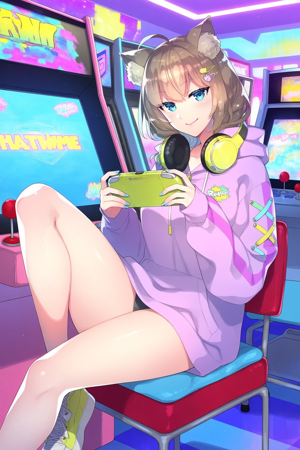 @re_drop,  1girl,  fluffy brown hair by Azriaelis on Tensor.Art