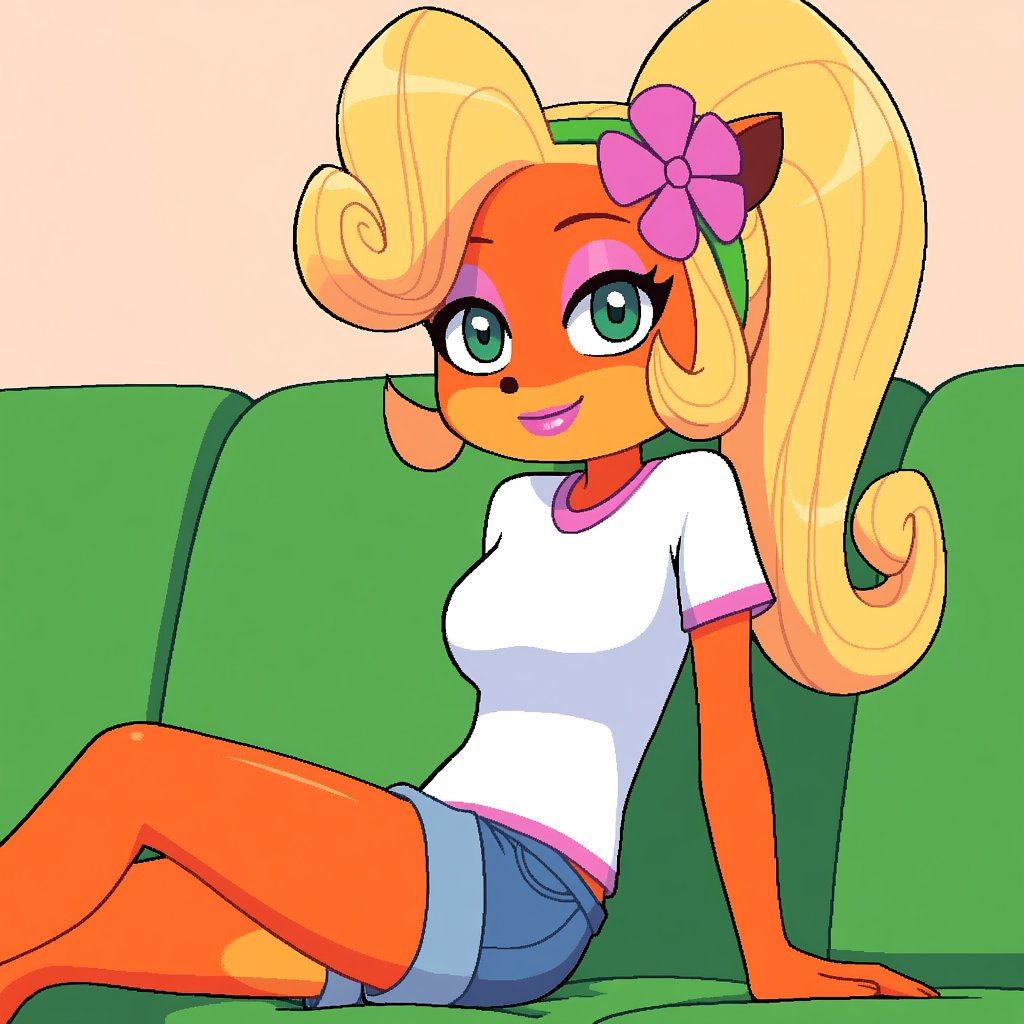 1girl,  coco bandicoot,  crash bandicoot \(series\) by FinisherStrike on Tensor.Art